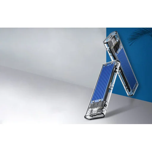 Orico SSD M.2 ház, NVME, USB-C 3.1 Gen.2, 10Gbps (kék) - 3