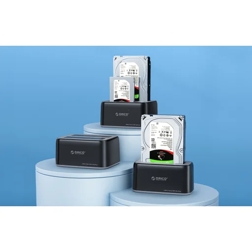 Orico HDD Dokkoló Állomás 3.5 Inch Két Rekeszes USB-A 3.0 - 2
