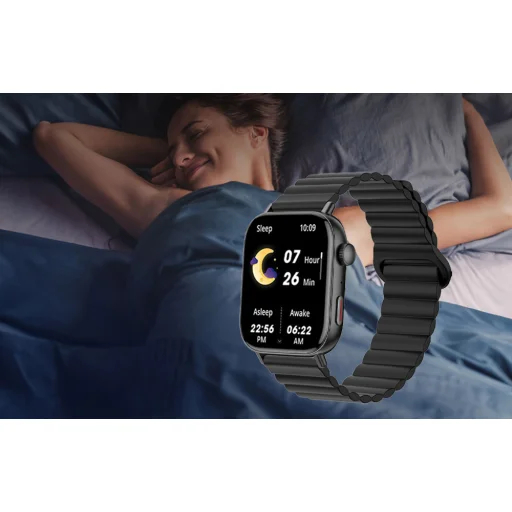 Okosóra Szíj Colmi Mágneses Karkötő (Fekete) - 5