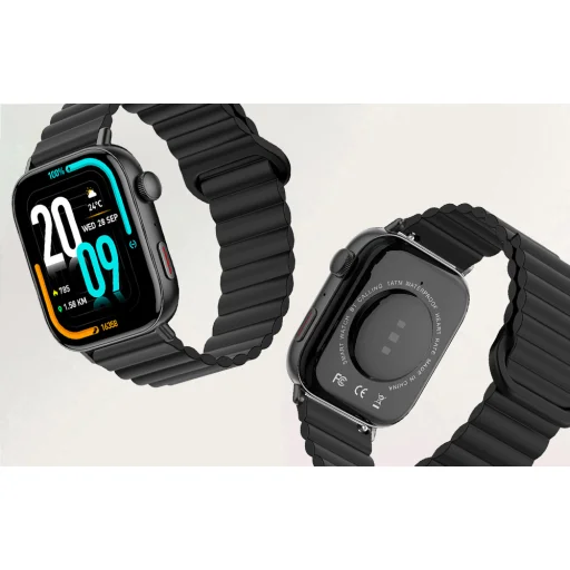 Okosóra Szíj Colmi Mágneses Karkötő (Fekete) - 7