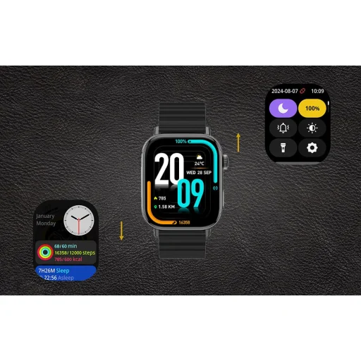 Okosóra Szíj Colmi Mágneses Karkötő (Fekete) - 8