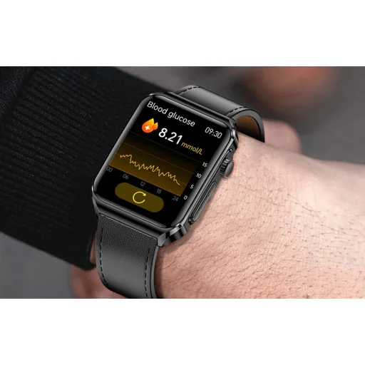 BlitzWolf BW-HL6 fekete bőrszíjas okosóra - 9