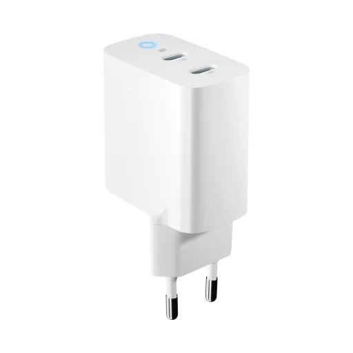 Forever TC-06-65CC GaN PD QC töltő 2x USB-C 65W fehér - 3