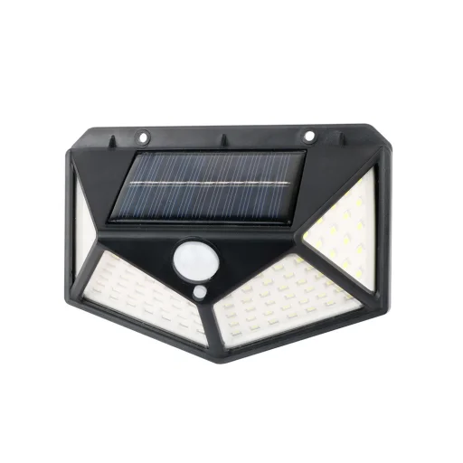 SUNARI Napelemes Lámpa LED FLS-65 100SMD PIR 6W 480lm 6000K 1200mAh Li-Ion Örök Fény - 2