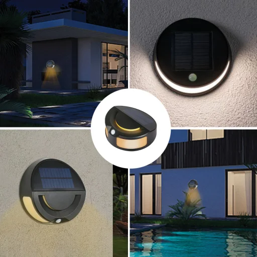 SUNARI Napelemes Lámpa LED FLS-13 32SMD PIR 6W 300lm 3000K 1200mAh Li-ion Örökké Fény - 5