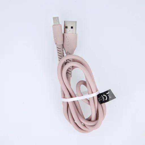Maxlife MXUC-04 kábel USB - USB-C 1,0 m 3A rózsaszín - 4