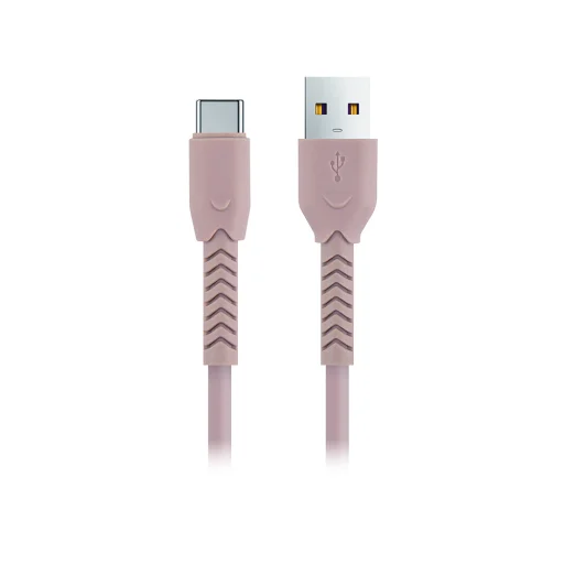 Maxlife MXUC-04 kábel USB - USB-C 1,0 m 3A rózsaszín - 1