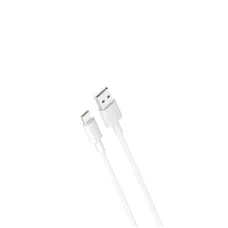 XO kábel NB156 USB - USB-C 1,0 m 2,4A fehér tok