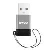 BWOO adapter BZ-38 USB-C - USB szürke OTG - 4