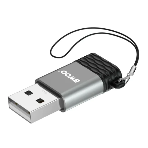 BWOO adapter BZ-38 USB-C - USB szürke OTG - 5