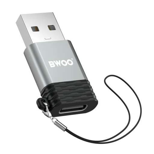 BWOO adapter BZ-38 USB-C - USB szürke OTG - 6