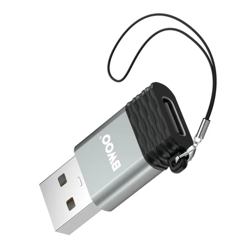 BWOO adapter BZ-38 USB-C - USB szürke OTG - 7