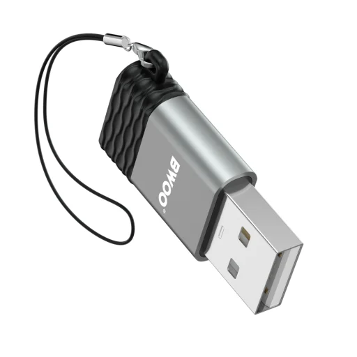 BWOO adapter BZ-38 USB-C - USB szürke OTG - 8