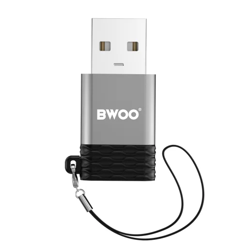 BWOO adapter BZ-38 USB-C - USB szürke OTG - 4