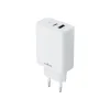 Maxlife MXTC-10-30AC PD QC töltő 1x USB-C 1x USB 30W fehér