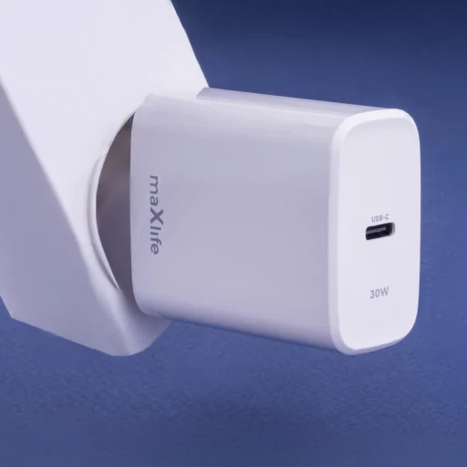 Maxlife MXTC-10-30C PD QC töltő 1x USB-C 30W fehér - 4
