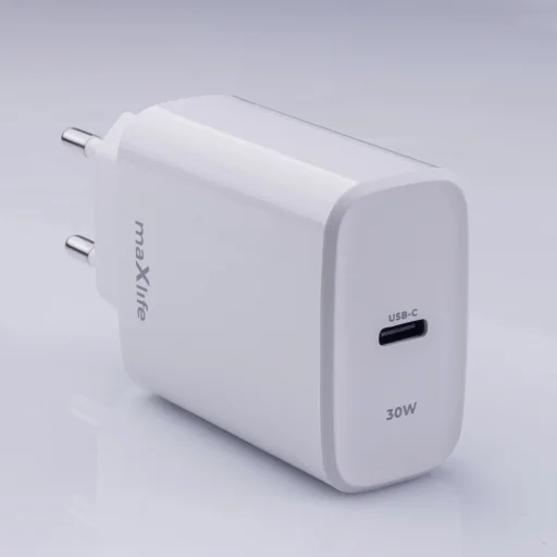 Maxlife MXTC-10-30C PD QC töltő 1x USB-C 30W fehér - 5