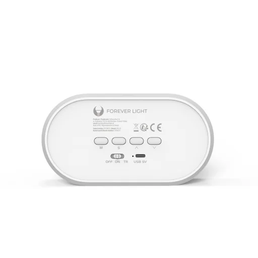 Ébresztőóra LED Nyuszis éjjeli fénnyel PURE FNL-05 INGRID fehér hosszú Forever Light - 3