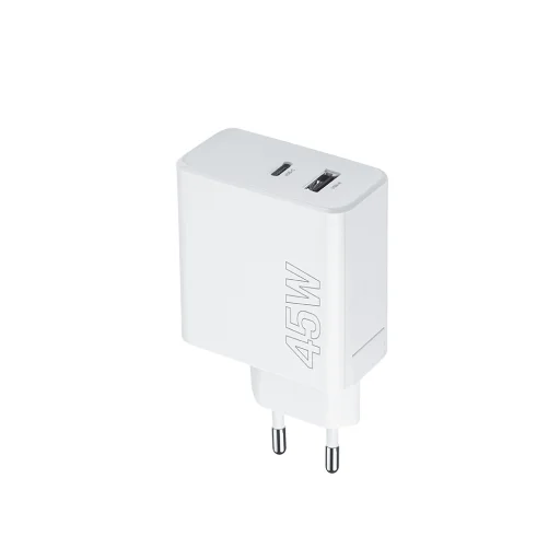 Maxlife MXTC-07-45AC PD QC töltő 1x USB-C 1x USB 45W fehér - 1