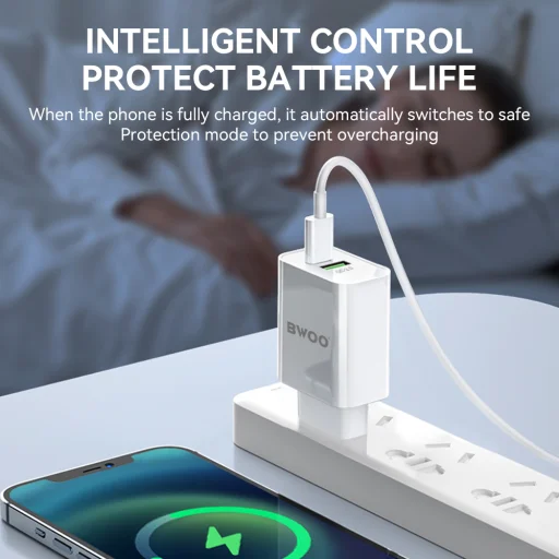 BWOO 18W fali töltő BO-CDA117 USB-C, USB-A - 10