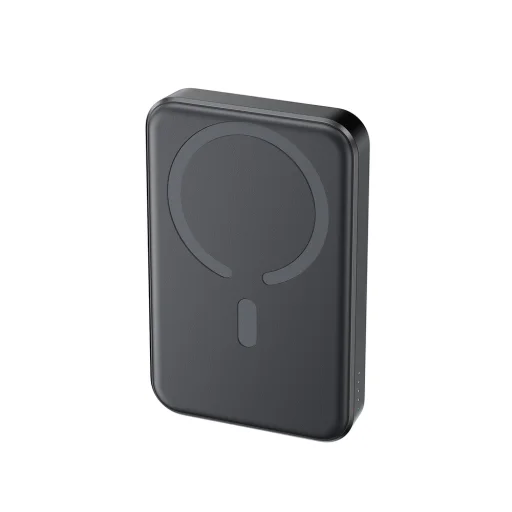 Joyroom Power Bank Mágneses Vezeték nélküli töltés, MagSafe, C+U, PD 20W, 10000 mAh, USB - Lightning kábellel (0,25m) Fekete (JR-W020) - 7