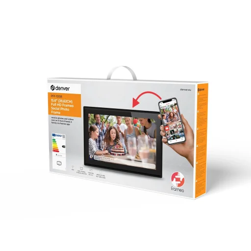 Denver Frameo PFF-1515B 15.6" Digitális képkeret - Fekete - 12