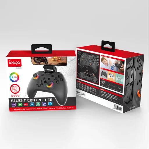 iPega 9111C Bluetooth RGB Gamepad Android/iOS/PS3/PS4/PC/N-Switch Fekete - 5