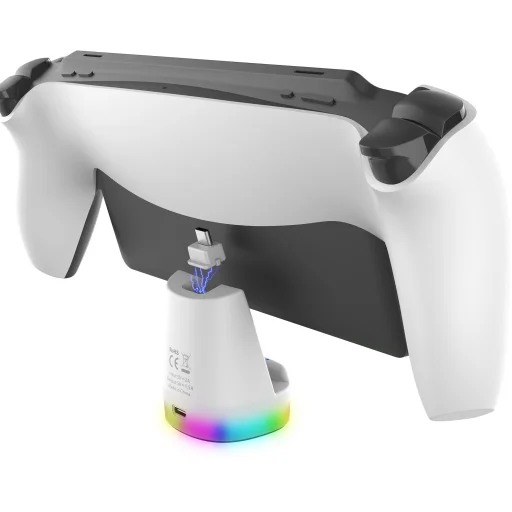 iPega P5P25 Mini mágneses töltőállvány Playstation Portal Remote Playerhez fehér, - 2