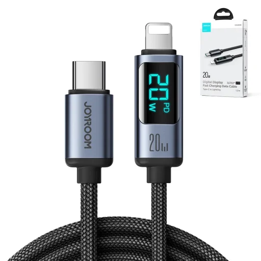 Joyroom S-CL020A16 Lightning - USB-C PD kábel 20W 480Mb/s 1.2m - fekete - 14