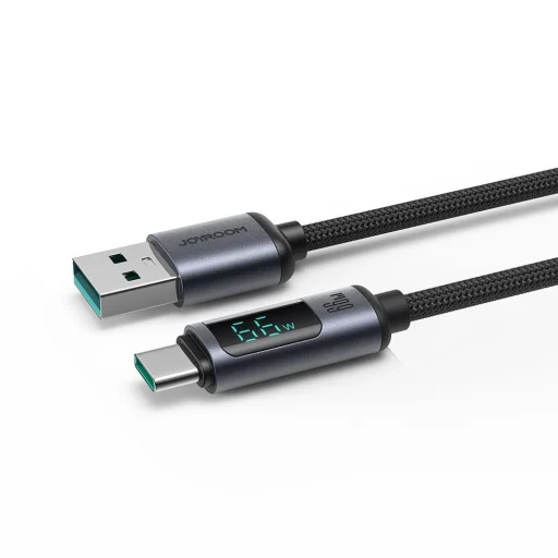 USB C - USB A kábel 66W 1.2m LED kijelzővel Joyroom S-AC066A16 - fekete - 9