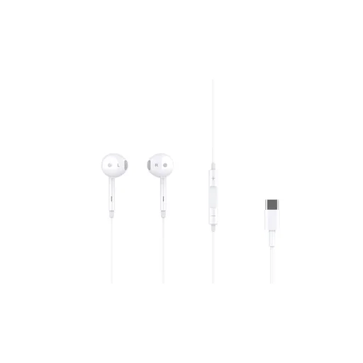 Forever FE-C-00 fehér vezetékes fülhallgató USB-C csatlakozóval - 1