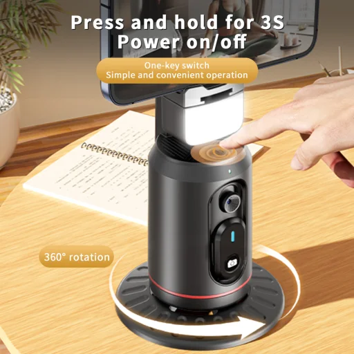 XO állvány 360 SS16 arckövetéssel és fénnyel fekete - 10