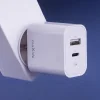 Maxlife MXTC-06-25AC PD QC töltő 1x USB-C 1x USB-A 25W fehér thumbnail