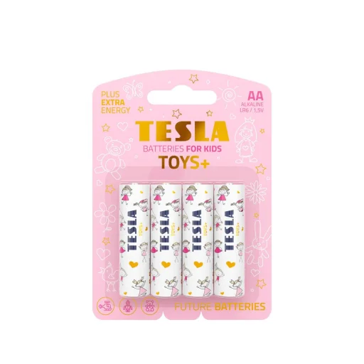 TESLA alkáli elem R6 (AA) TOYS+ GIRL [4x120] 4 db - 1