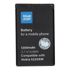 BLUE STAR PREMIUM akkumulátor NOKIA 5220 XM / 5630 XM / 6303 / 6730 / 3720 / C3 / C5-00 / C6-01 készülékekhez 1200 mAh