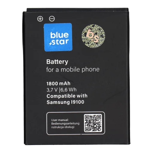 BLUE STAR PREMIUM akkumulátor SAMSUNG S2 I9100 1800 mAh részére - 1