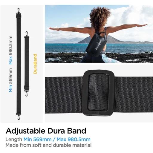 Spigen A630 Univerzálne vodotesné puzdro čierne - 9