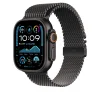 Apple Watch 49mm Milanese Loop:  Black Titanium Milanese Loop - Medium thumbnail