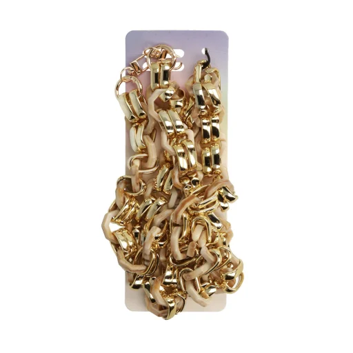 Nyakba akasztható pánt telefonhoz 0815 bézs-arany - 3