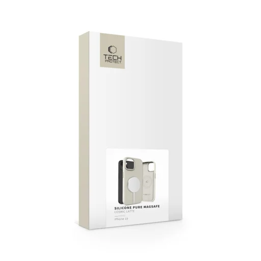 Tech-protect Silicone Pure Magsafe Iphone 15 Cosmic Latte Tok - 4