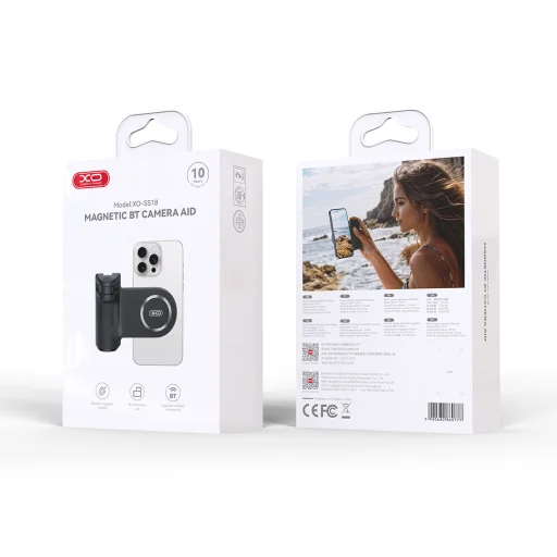 XO mágneses selfie bot tartó SS18 fekete Bluetooth - 4