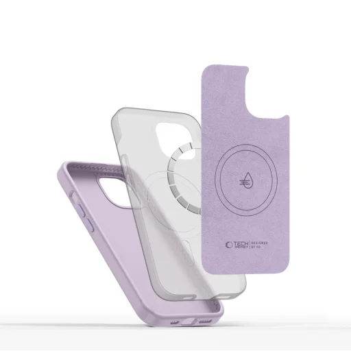 Tech-protect Silicone Pure Magsafe Iphone 15 Mauve Tok - 2