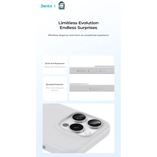  iPhone 16 Fekete Benks Magnetic Vita Pro szilikon tok - 13