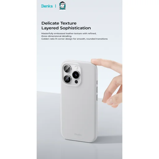  iPhone 16 Fekete Benks Magnetic Vita Pro szilikon tok - 9