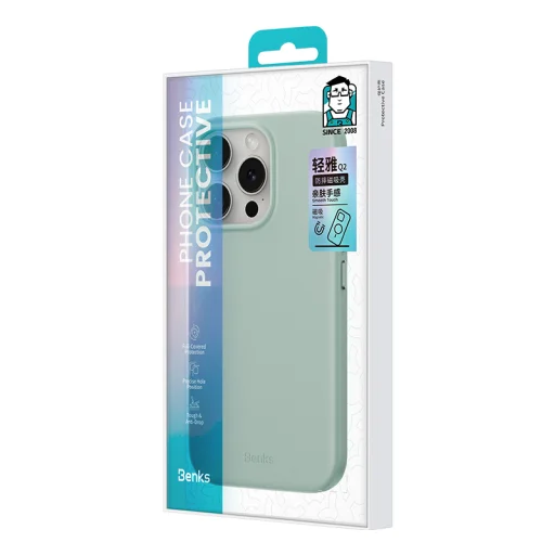  iPhone 16 Pro Zöld Benks Magnetic Vita Pro szilikon tok - 14