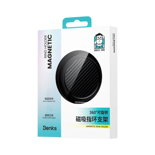Benks Ring holder Grip 600D mágneses fekete - 12
