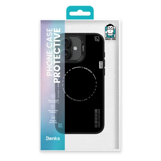  iPhone 16 fekete Benks Dynamic Minimalist tok - 8