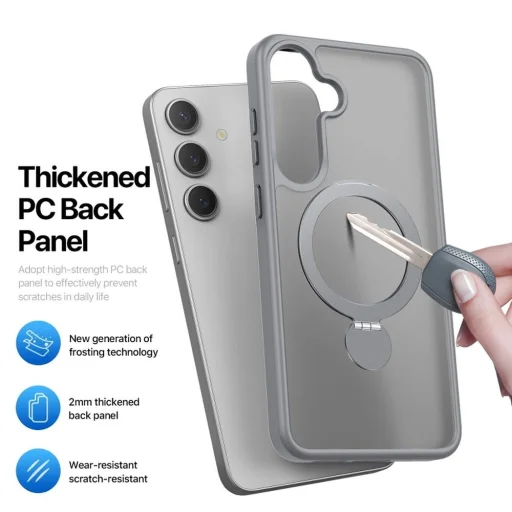 DUX DUCIS YIND fliptok Samsung Galaxy S25 Plus szürke tok - 7