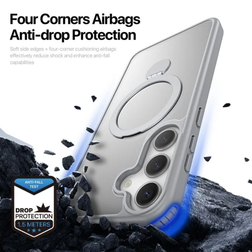 DUX DUCIS YIND fliptok Samsung Galaxy S25 Plus szürke tok - 8