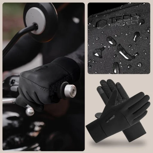 Tech-protect Wg01 Téli érintőképernyős Kesztyű M Fekete - 5